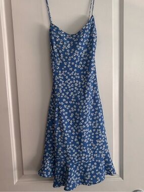 h&m conscious denim dress Ladies - Dark Denim Blue Embellished Denim Dress - Size: XXS